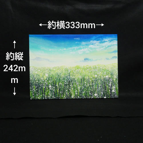 絶対一番安い 絵 油彩画 油彩 油絵 絵画 絵画 【草原に咲く白い花と朝日】 絵画
