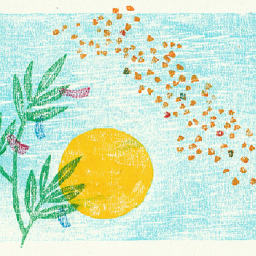 小さな額絵・七夕/908 版画 hiro 通販 17767431｜Creema(クリーマ)