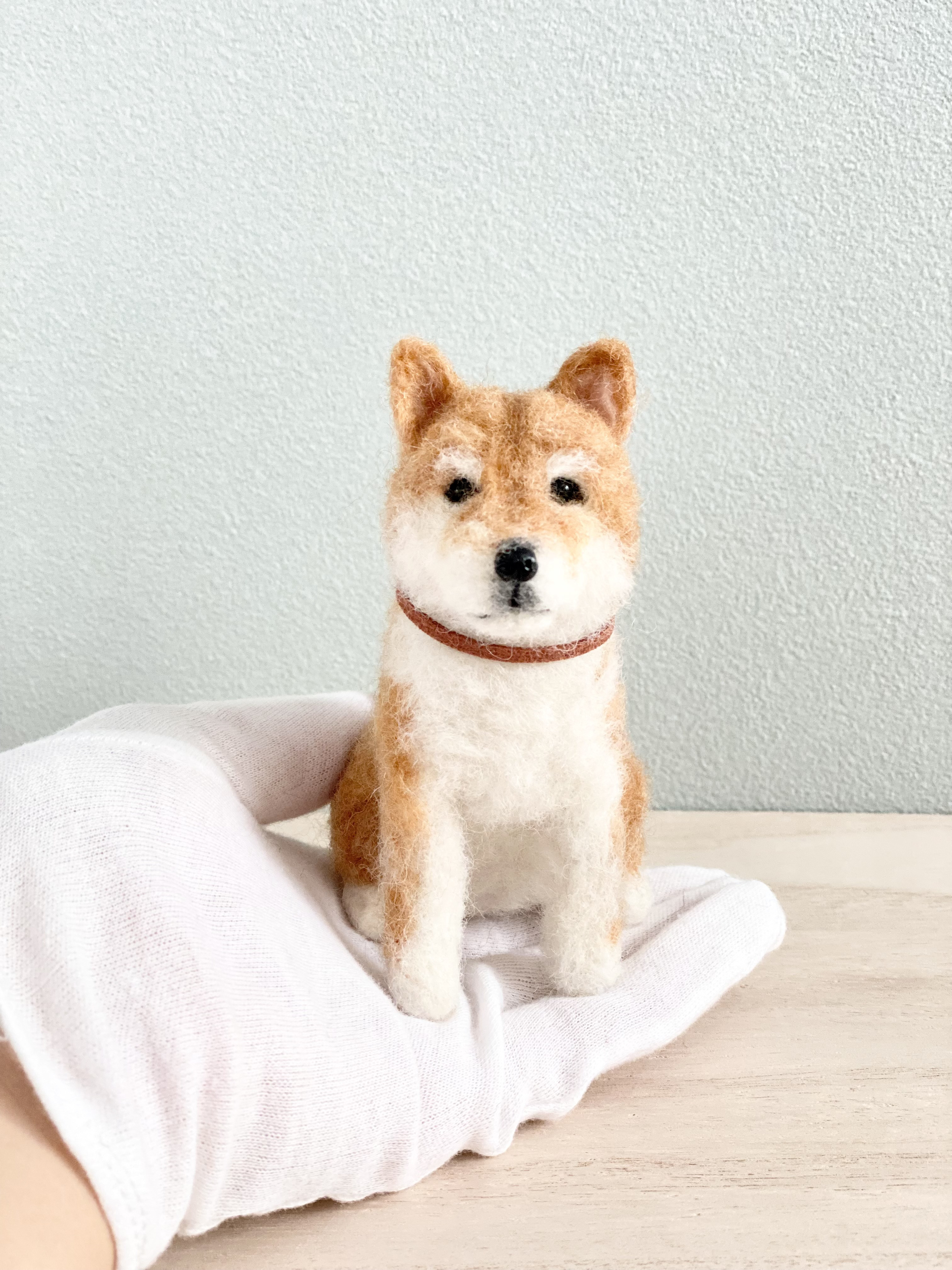専用ページ　お芋掘り柴犬ちゃん　羊毛フェルト