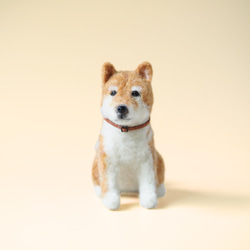 羊毛フェルト 柴犬 ぬいぐるみ いつでもいっしょ♪ ふわふわ羊毛フェルトの柴犬 【受注制作】 犬の