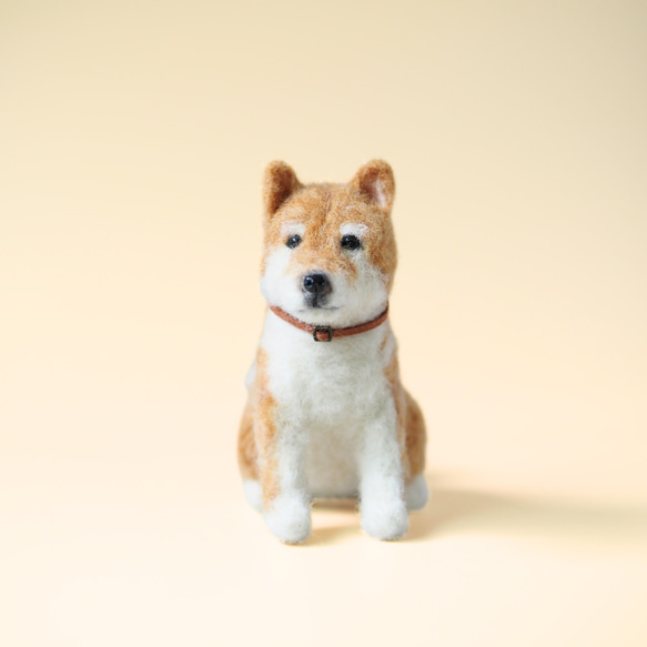 いつでもいっしょ♪ ふわふわ羊毛フェルトの柴犬 【受注制作】 犬の