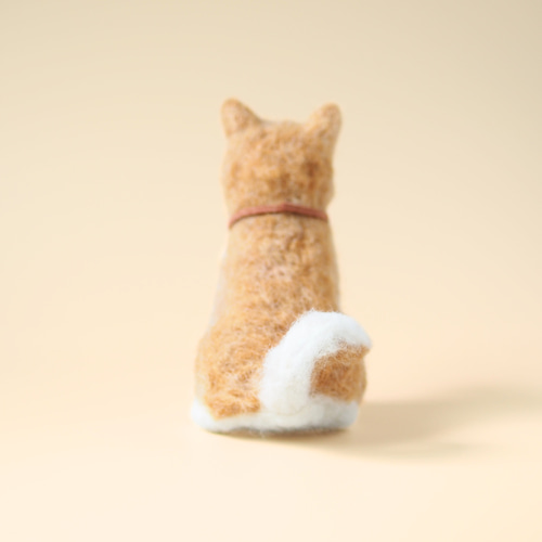羊毛フェルト♡おすわりする柴犬 羊毛フェルト 柴犬 きちんとお座り - COTA0908'S GALLERY | minne