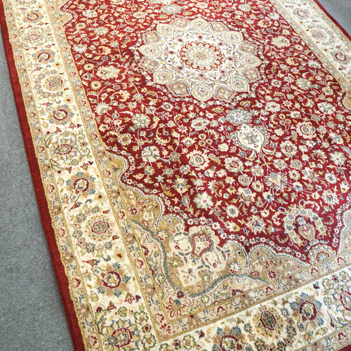 285×180cm【パキスタン手織り絨毯】ダブルノット ペルシャ絨毯