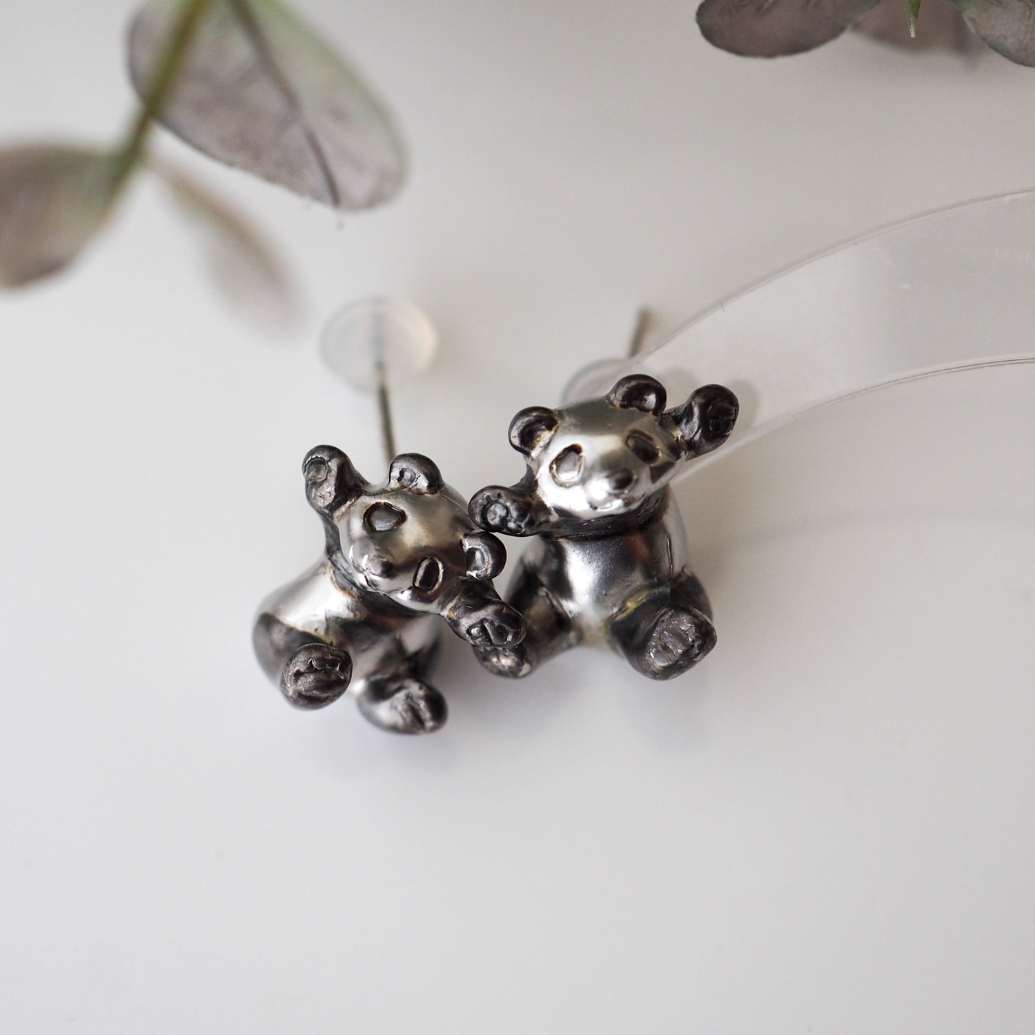 バンザイパンダスタッドピアス 片耳