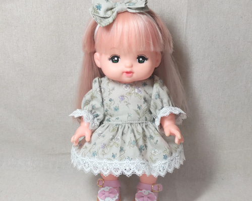 人形服25cmワンピースセットNo.250＊メルちゃんサイズ＊きせかえごっこ