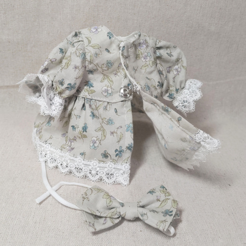 人形服25cmワンピースセットNo.250＊メルちゃんサイズ＊きせかえごっこ