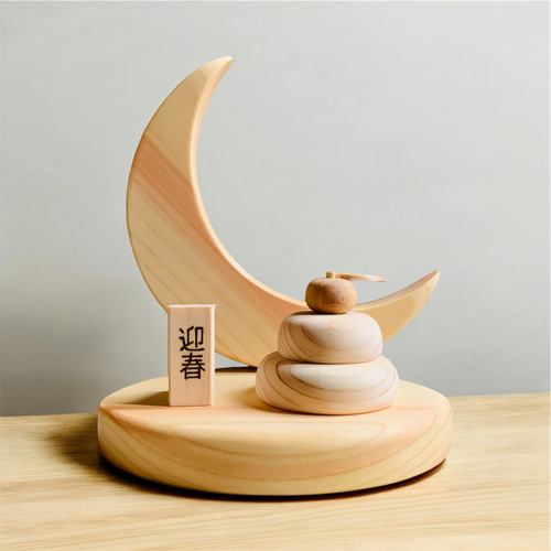 秋限定2025 木製 月飾りオブジェ 11月 秋飾り クマ リス