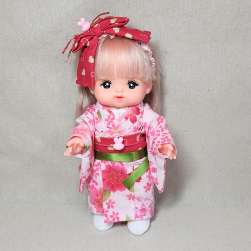 ミニチュアドール服 着せ替え 赤ちゃん 和柄 ハンドメイド