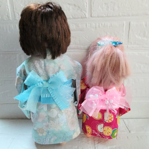 夏祭りアイテム＊人形服30cm＊小さなお着物浴衣セット＊ポポちゃん