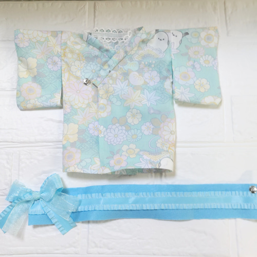 夏祭りアイテム＊人形服30cm＊小さなお着物浴衣セット＊ポポちゃん