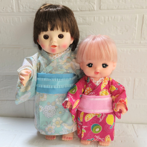 夏祭りアイテム＊人形服30cm＊小さなお着物浴衣セット＊ポポちゃん