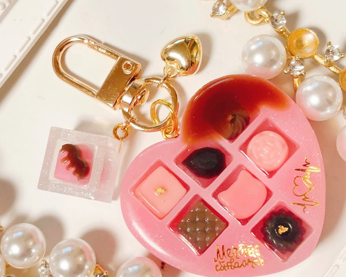 いちごちょこ メルティチョコBOX◇シャカシャカキーホルダー