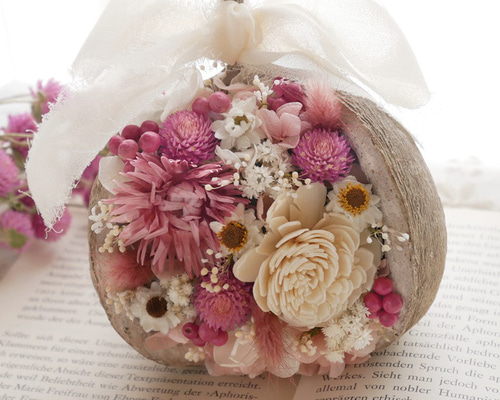 ブッダナッツ ドライフラワー いちごみるく色 ドライフラワー