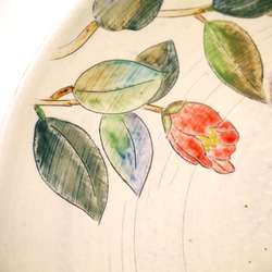 ＜一点もの＞盛り皿・紅白椿 8枚目の画像