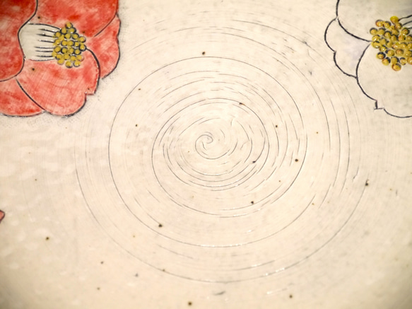 ＜一点もの＞盛り皿・紅白椿 11枚目の画像