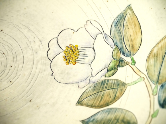 ＜一点もの＞盛り皿・紅白椿 7枚目の画像