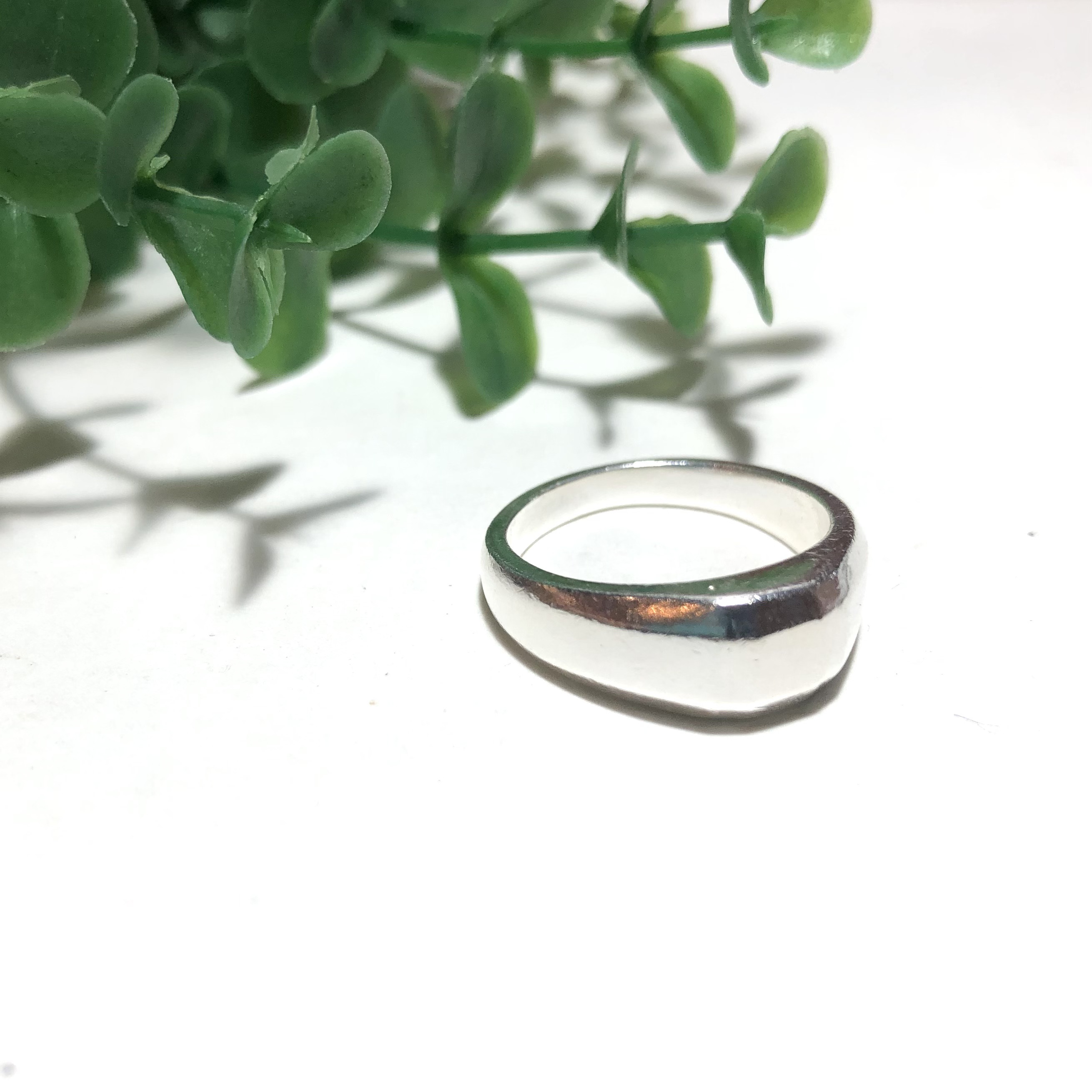 純銀製＊つや消しシンプルデザインリング S【送料無料】