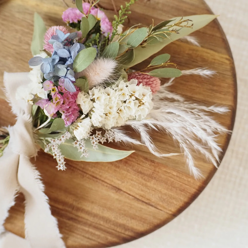 スワッグリース】ドライフラワーリース23㎝ ドライフラワー colore  