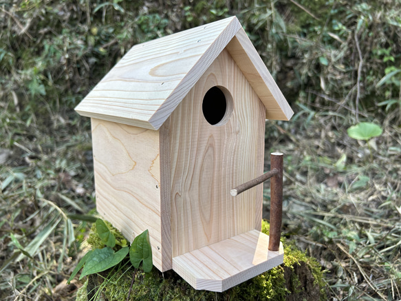 夏休みの工作　小鳥たちの巣箱大(工作キット) 1枚目の画像