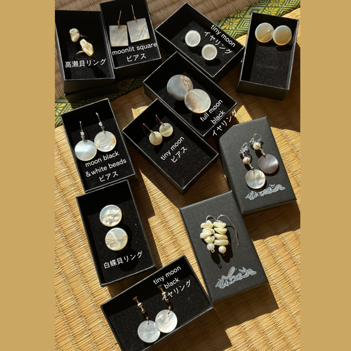 白蝶貝 マザーオブパール リング 真珠の母貝 14KGF 1点モノ サイズ