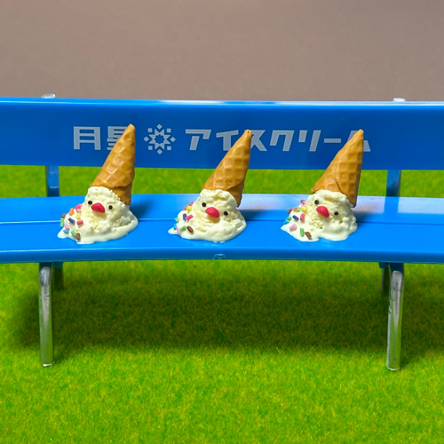 溶けかけ文鳥アイスクリーム 立体・オブジェ はらぺこ文鳥 通販