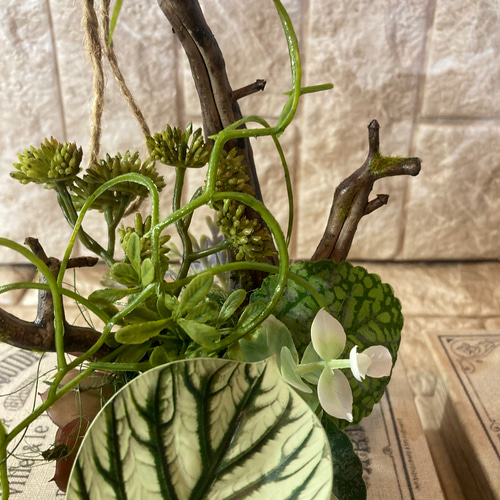 光触媒 人工観葉植物 ウォールグリーン フェイクグリーン 胡蝶蘭8250