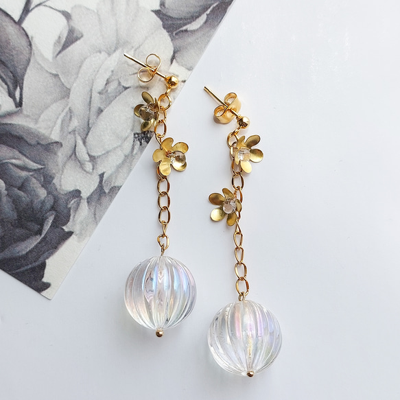 P. ヴィンテージビーズ フラワーピアスThe Spot King“master plugger”13.0T