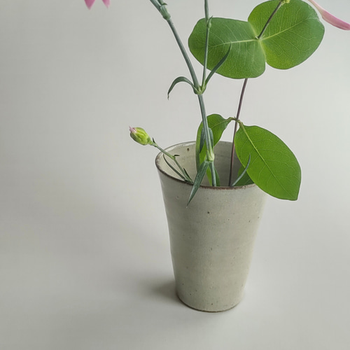 灰釉花入001 一輪挿し・花瓶・花器 うつわの行方のきやこ 通販