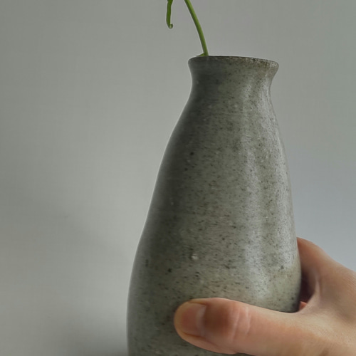灰釉 酒器 花器 一輪挿し