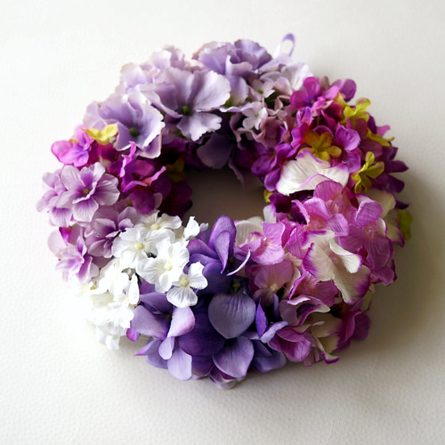 紫陽花リース(purplelavender) リース HANANEKO 通販 17769746｜Creema