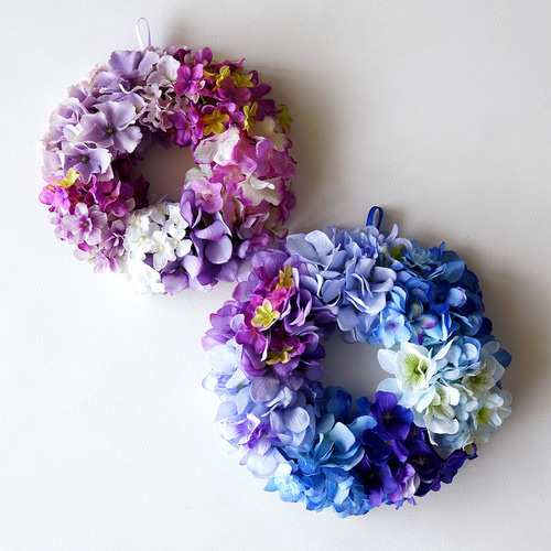 紫陽花リース(purplelavender) リース HANANEKO 通販 17769746｜Creema