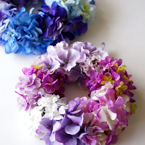 紫陽花リース(purplelavender) リース HANANEKO 通販 17769746｜Creema