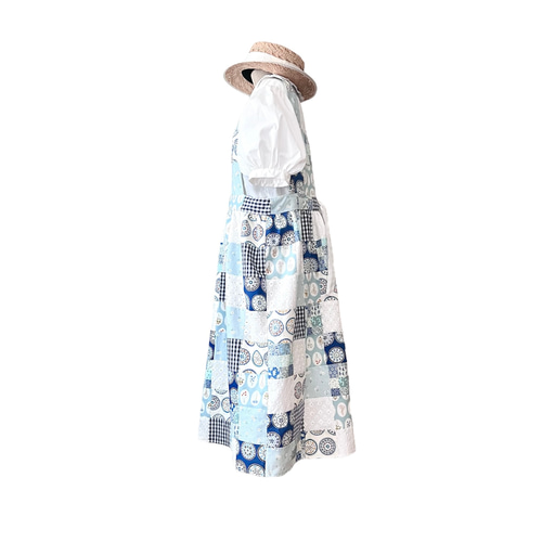 エプロンワンピース see flower ワンピース fujikujira 通販｜Creema 