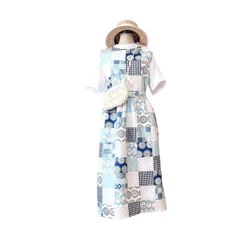 エプロンワンピース see flower ワンピース fujikujira 通販｜Creema 