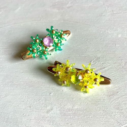 南の島の花たち ピアス イヤリング バイカラー4色 ピアス（スタッド 