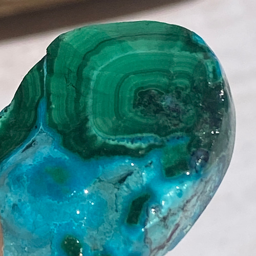 クリソコラ マラカイト 水晶ドゥルージー RD3 共生 鉱物 標本 原石