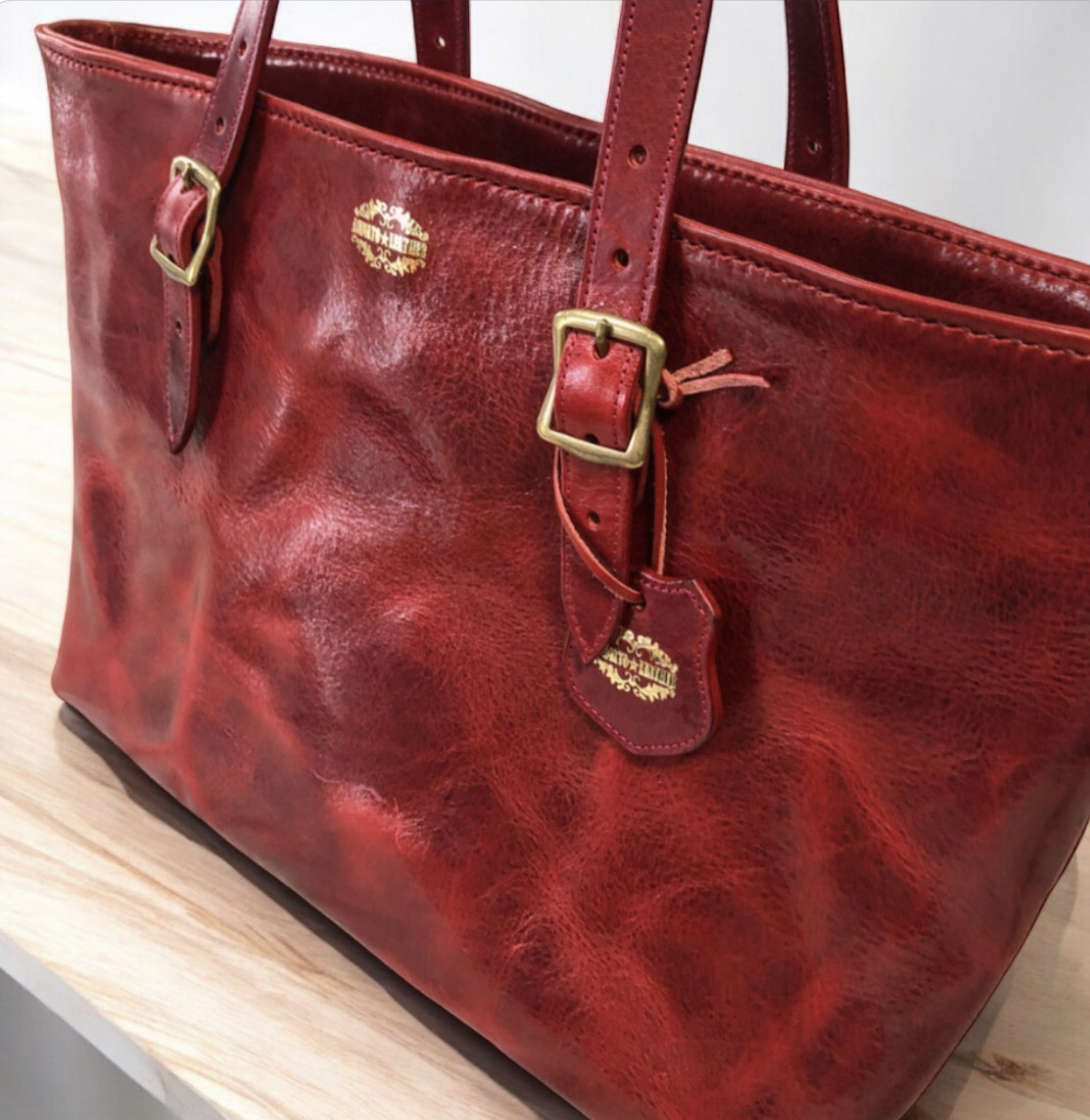 トートバッグ レザートートバッグ 本革トート プルアップレザー｜詳細画像