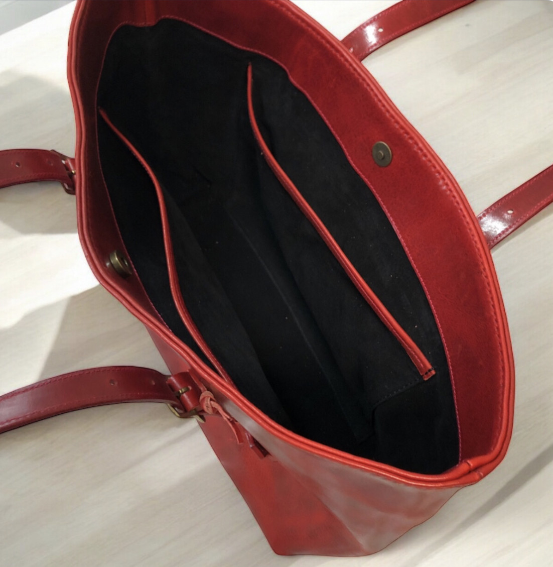 トートバッグ レザートートバッグ 本革トート プルアップレザー｜詳細画像