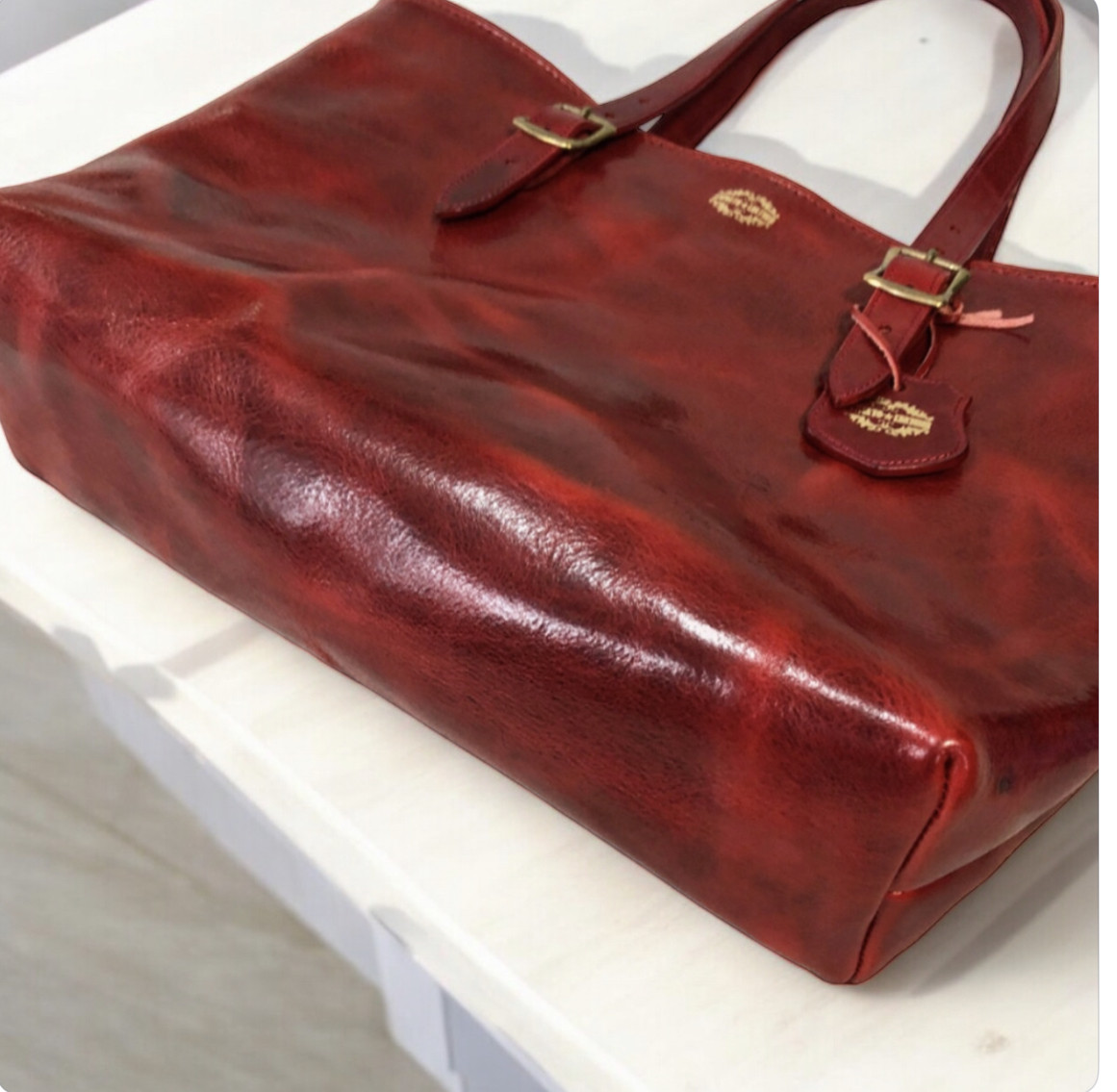 トートバッグ レザートートバッグ 本革トート プルアップレザー｜詳細画像