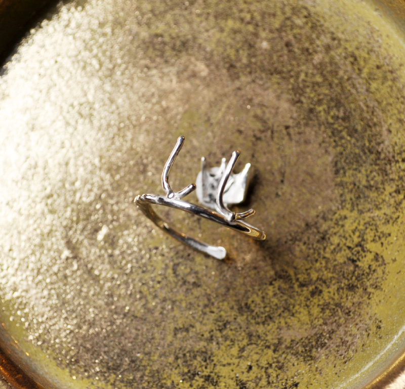 フリーサイズ・SV925の指環：《ししの指環 01/ Leo 01》