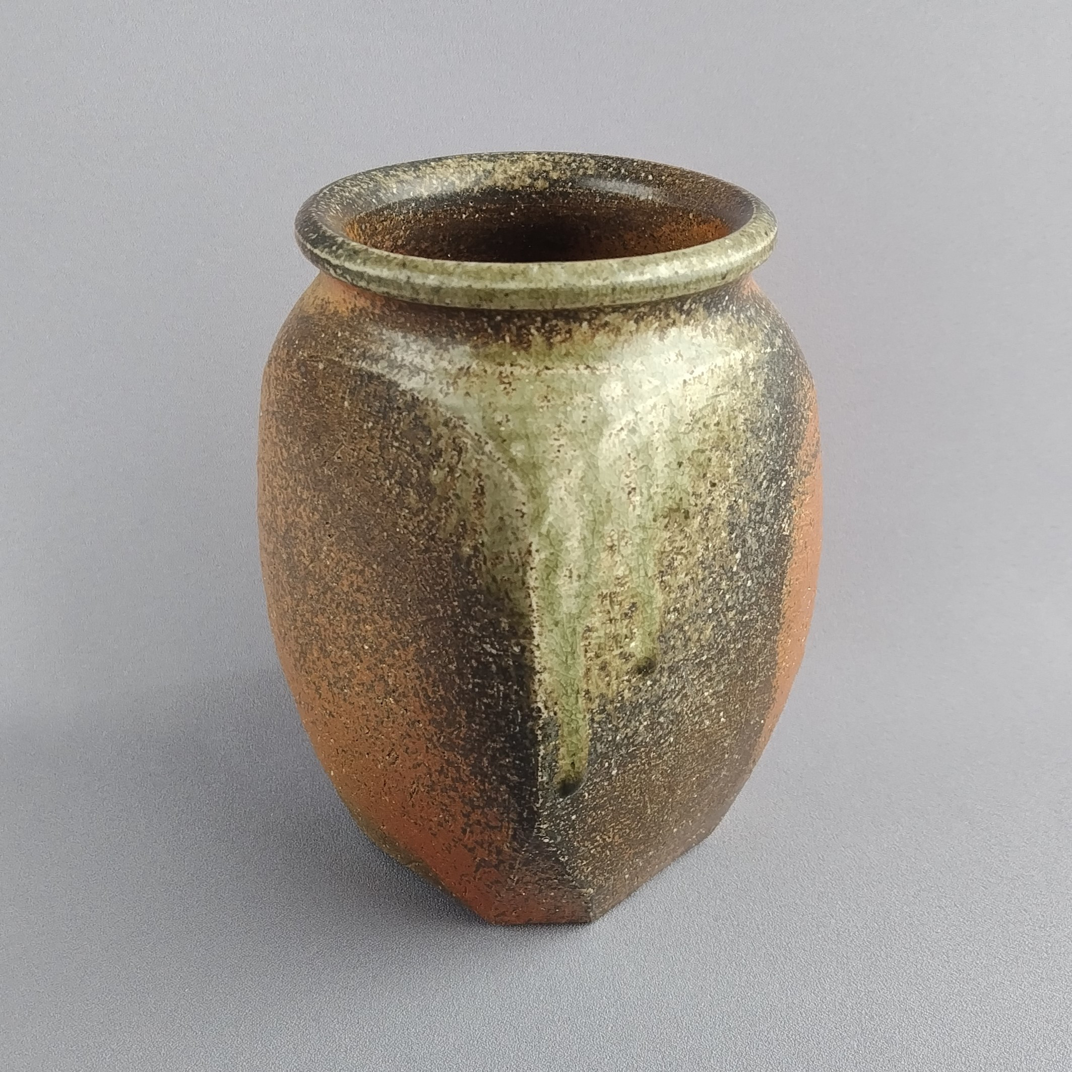 花入れ　焼締め　薪窯　【商品番号：00508】