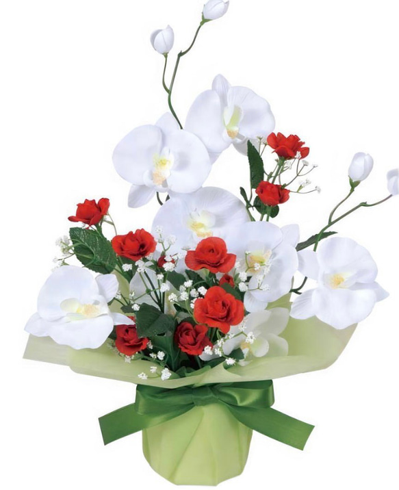 光触媒　人工観葉植物　フェイクグリーン　ブライトコチョウラン 4枚目の画像