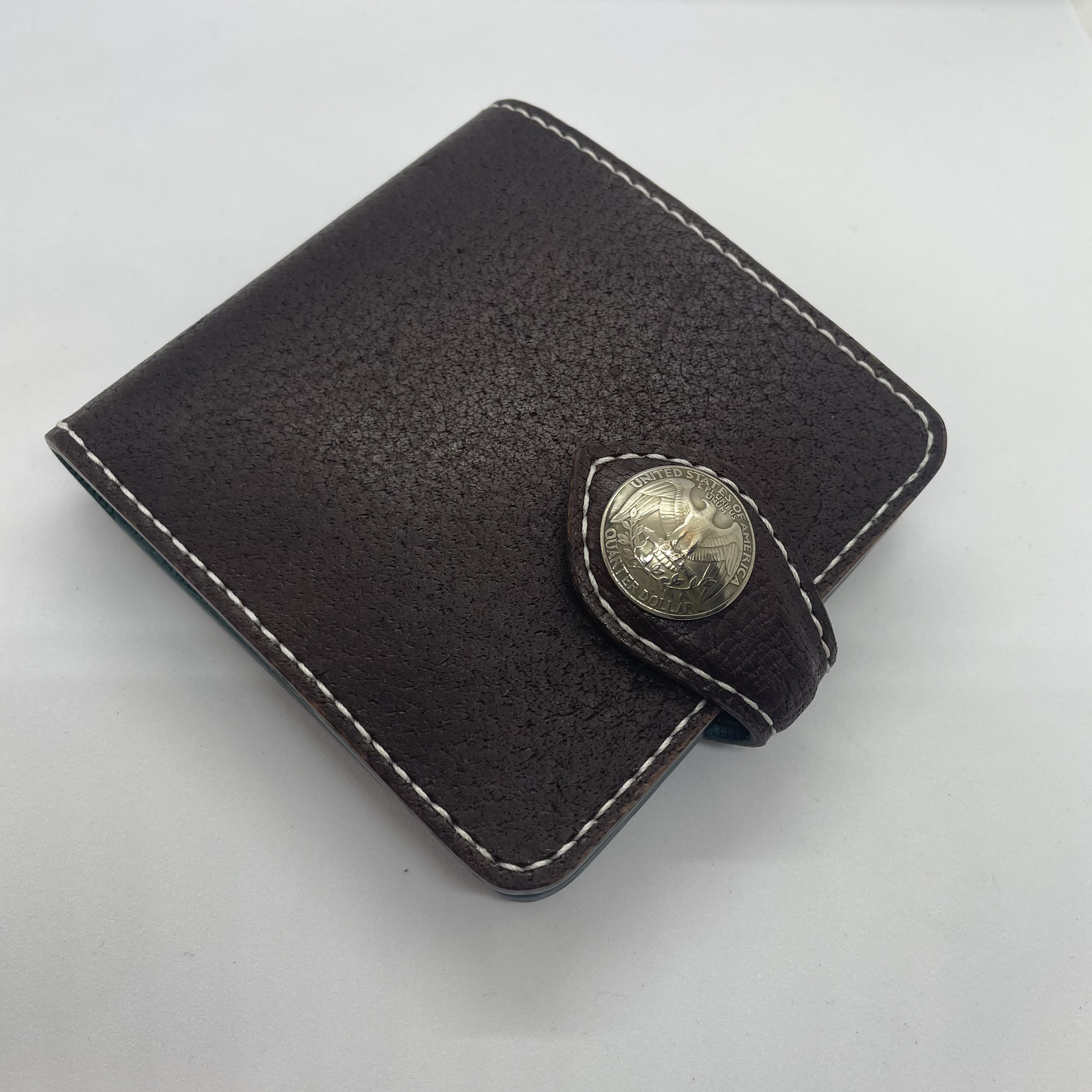 フラップ付き二つ折り財布/Boar and cow steer billfold/アメリカン/ビジネス