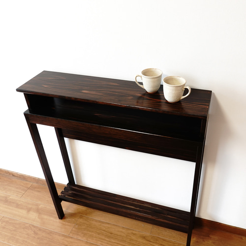 コンソールテーブル 杉無垢材 サイドテーブル あすの森づくりの家具