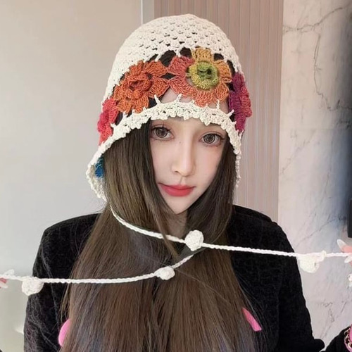 かぎ針編みの夏用帽子 ヘッドドレス（アクセサリー） Mujo 通販