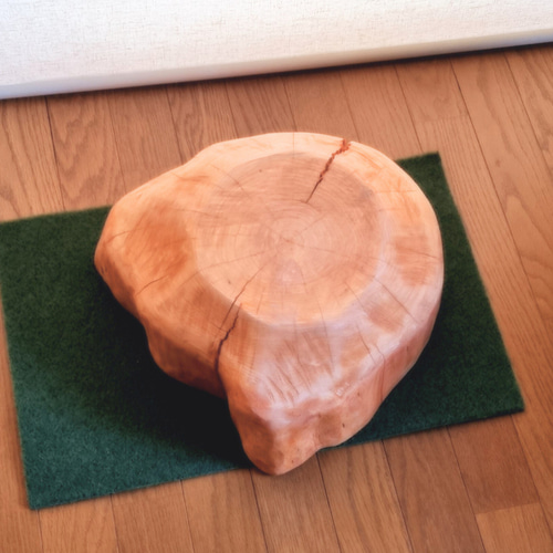 いい香り 東濃ひのきコーヒーテーブル・ステイン塗装・根元