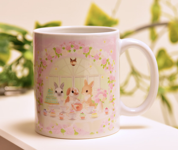 うさぎのマグカップ／お茶会 マグカップ Yumiko Kobayashi 通販