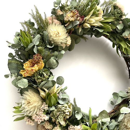 Creema限定］＊ナチュラル＊ドライフラワーリース＊ リース Florist