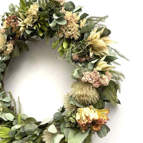 Creema限定］＊ナチュラル＊ドライフラワーリース＊ リース Florist
