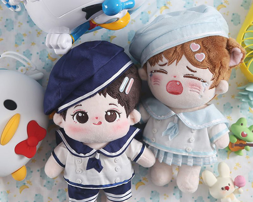 3点セットセーラー服 ミニ洋服 20cm 着せ替えぬいぐる服